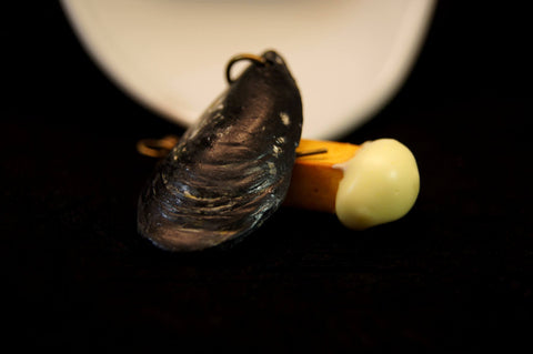 "Moule + Frite", boucles d'oreilles